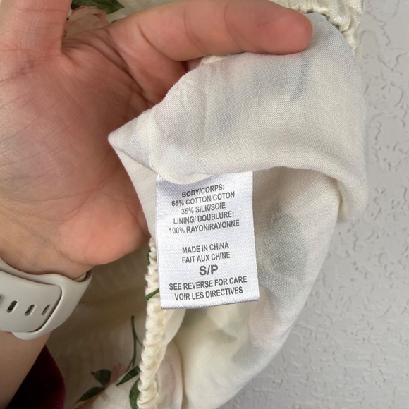 Cami NYC Womens Lenore Rose Silk Blend Asymmetrical Ruched Puff Sleeve Blouse - Picture 5 of 11